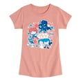 thumbnail image 1 of Star Wars - Americana Stickers - Toddler And Youth Girls Fitted Short Sleeve Graphic T-Shirt, 1 of 5