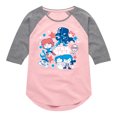 thumbnail image 1 of Star Wars - Americana Stickers - Toddler And Youth Girls Shirt Tail Raglan, 1 of 5