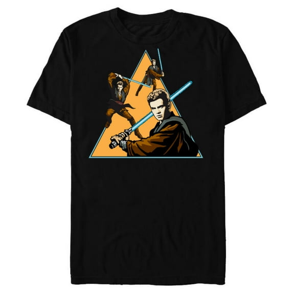 Star Wars Anakin Skywalker Jedi - Short Sleeve Blended T-Shirt for Adults - Customized-Black