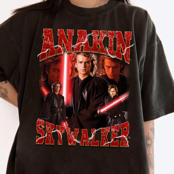 Star Wars Anakin Skywalker Portrait Poster Shirt, Star Wars Disneyland ...