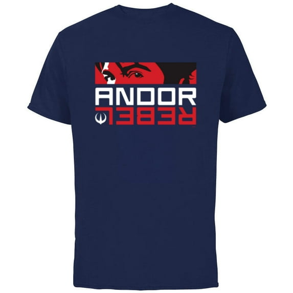 Star Wars Andor Cassian Andor Rebel - Short Sleeve Cotton T-Shirt for Adults - Customized-Navy