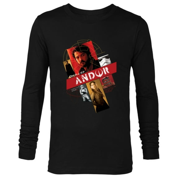 Star Wars Andor Disney Plus - Long Sleeve T-Shirt for Men - Customized-Black