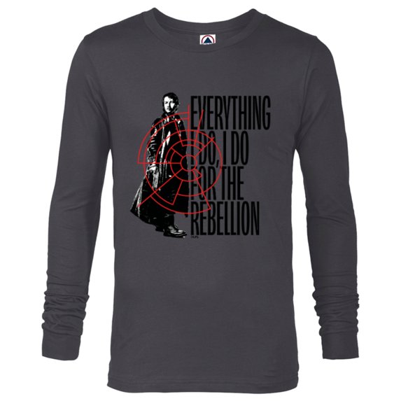 Star Wars Andor Everything I Do Is For The Rebellion - Long Sleeve T-Shirt for Men - Customized-Charcoal Heather