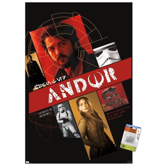 Star Wars: Andor - Group Graphic Wall Poster with Push Pins, 22.375" x 34"