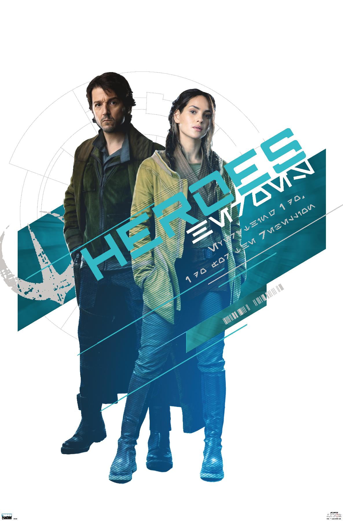 Star Wars: Andor - Heroes Wall Poster, 14.725" x 22.375"