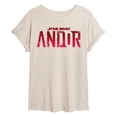 thumbnail image 1 of Star Wars - Andor Logo - Juniors Oversized Graphic T-Shirt, 1 of 4