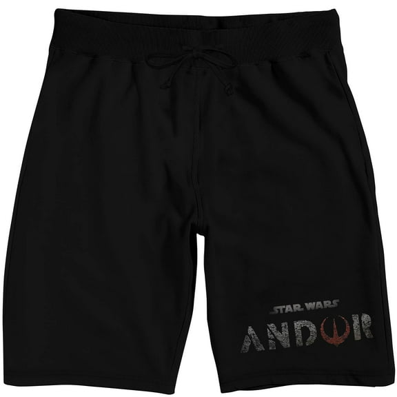 Star Wars: Andor Logo Men's Black Sleep Pajama Shorts-Small