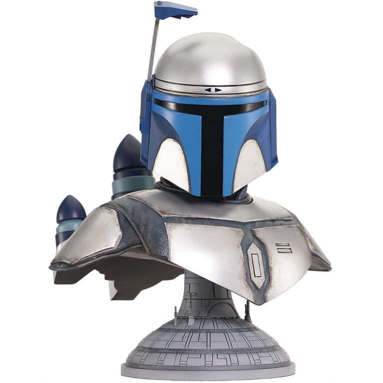 スターウォーズ　JANGO FETT Star Wars AotC Jango Fett Legends in 3D 1:2 Scale Bust - Walmart.com