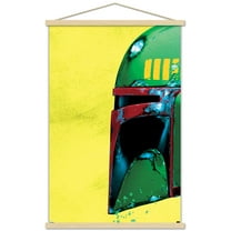 Star Wars: Archetype - Boba Fett Helmet Wall Poster with Magnetic Frame, 22.375" x 34"