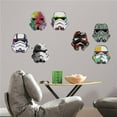 thumbnail image 1 of Star Wars Artistic Storm Trooper Heads Peel & Stick Wall Decals, 1 of 1