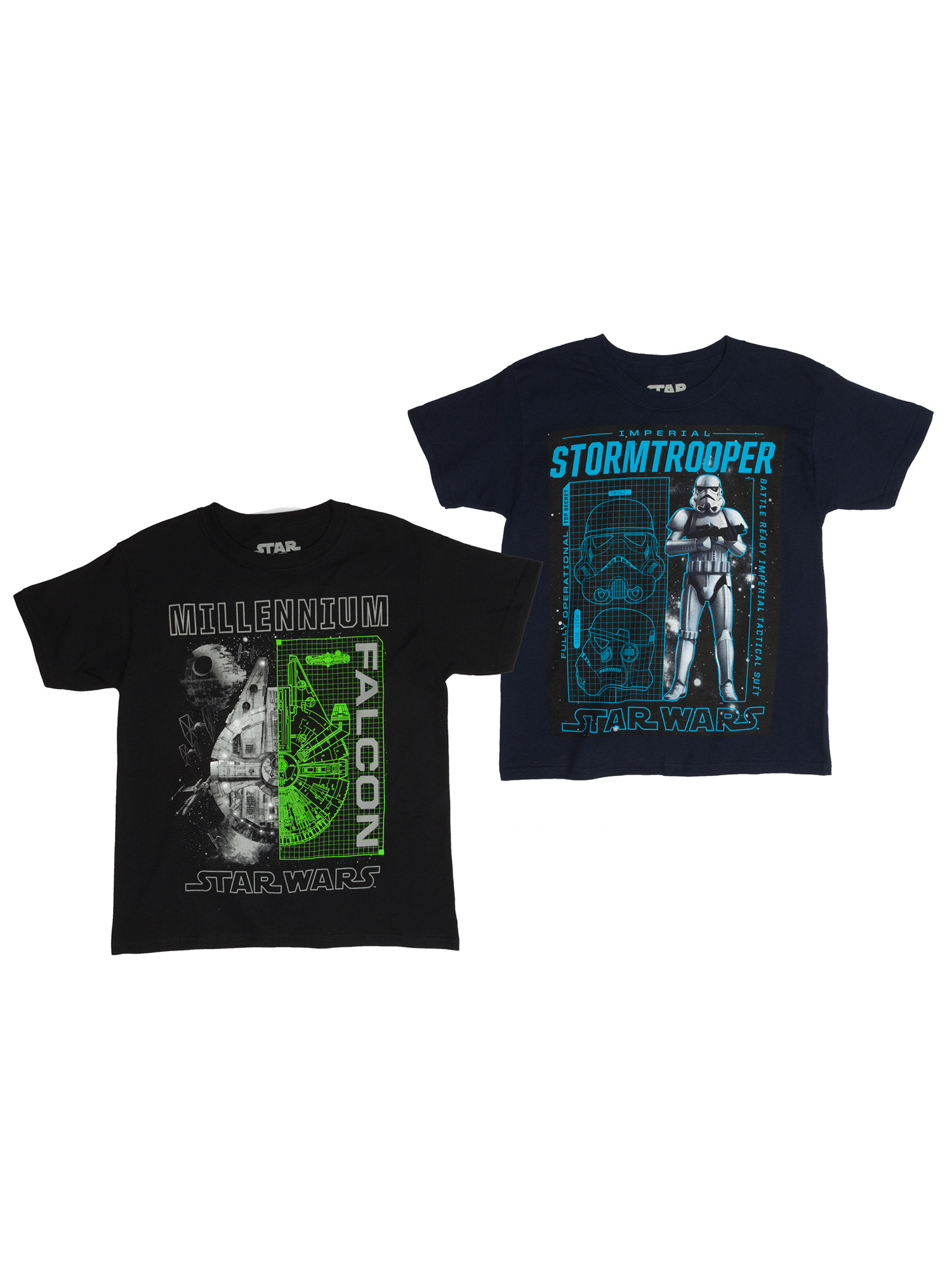 Star Wars Assorted Two Pack Short Sleeve T-Shirt Bundle (Little Boys & Big Boys) - image 1 of 6