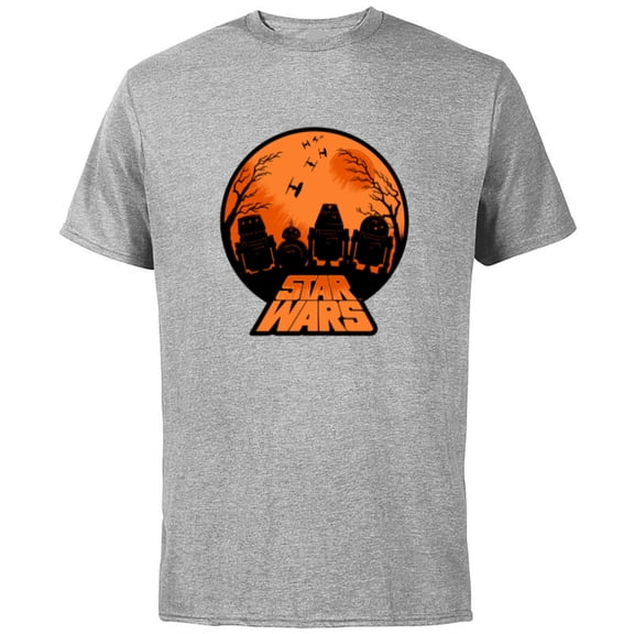 Star Wars Astromech Droid Halloween - Short Sleeve Cotton T-Shirt for Adults - Customized-Athletic Heather