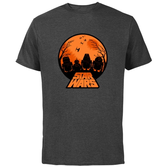 Star Wars Astromech Droid Halloween - Short Sleeve Cotton T-Shirt for Adults - Customized-Charcoal Heather