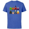 thumbnail image 1 of Star Wars Astromech Droids Halloween - Short Sleeve Cotton T-Shirt for Adults - Customized-Royal Heather, 1 of 5