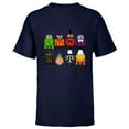 thumbnail image 1 of Star Wars Astromech Droids Halloween - Short Sleeve T-Shirt for Kids - Customized-Navy, 1 of 5