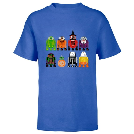 Star Wars Astromech Droids Halloween - Short Sleeve T-Shirt for Kids - Customized-Royal