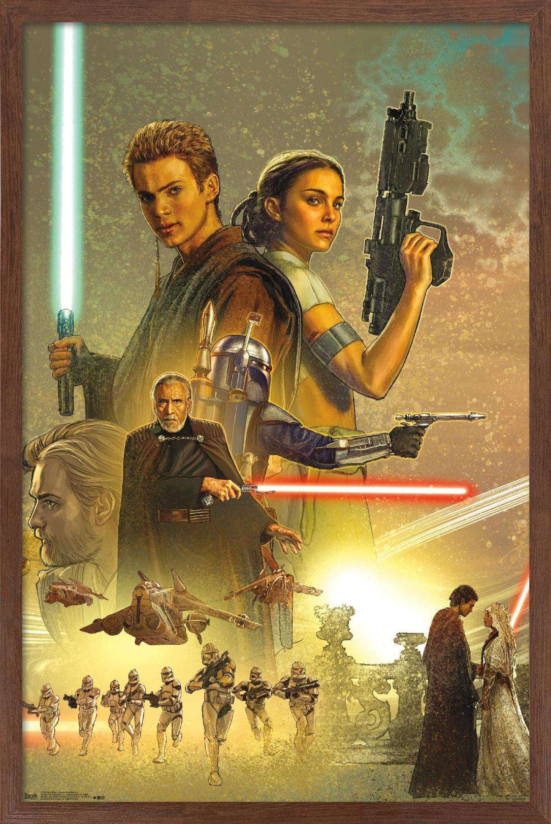 STARWARS ポスター Star Wars: Attack Of The Clones - Celebration Mural Wall Poster