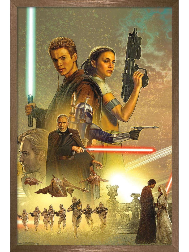 Star Wars: Attack Of The Clones - Celebration Mural Wall Poster