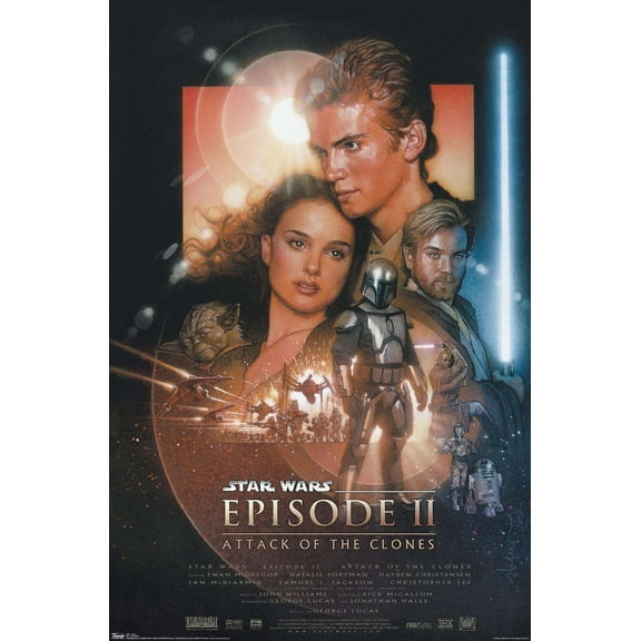 Star Wars: Attack Of The Clones - One Sheet Wall Poster, 14.725" x 22.375"