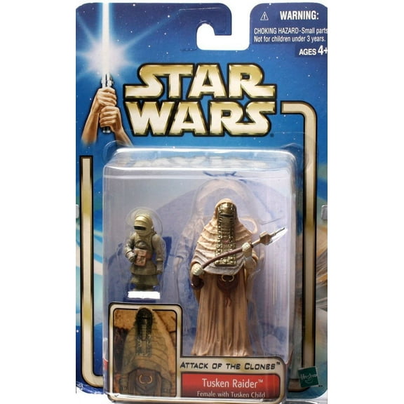 Star Wars Episode II Attack of the Clones Tusken Raider Female & Child Figures