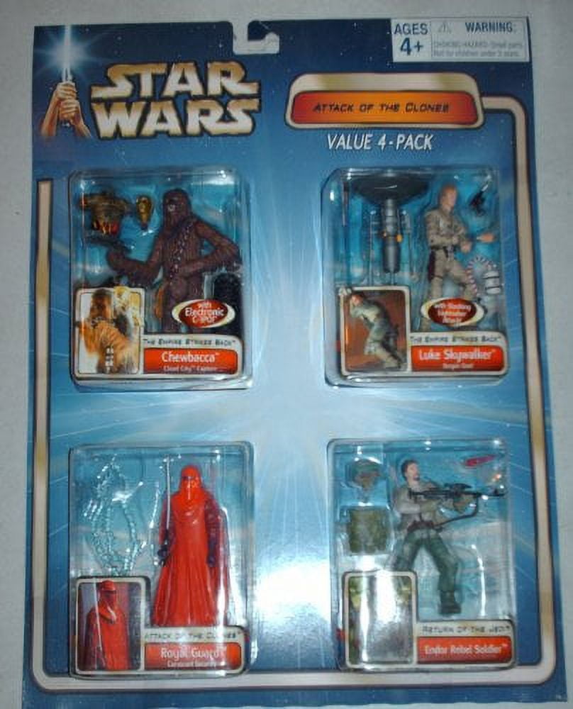 Star Wars Attack of The Clones Action Figure Value 4-Pack