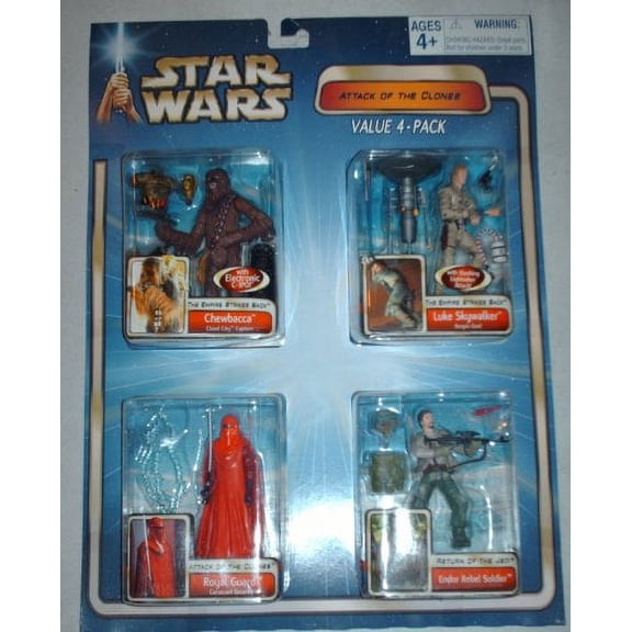 Star Wars Attack of The Clones Action Figure Value 4-Pack