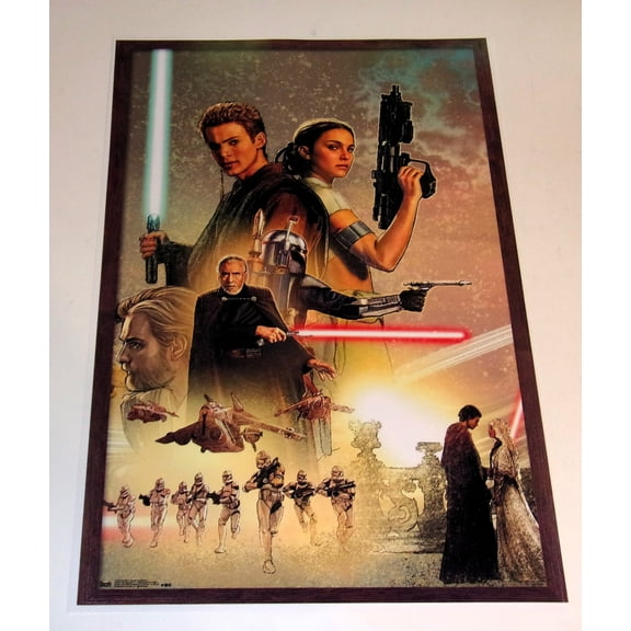 Star Wars Attack of the Clones '02 Alternate Anakin /Obi-Wan USA Poster 19"x 13"