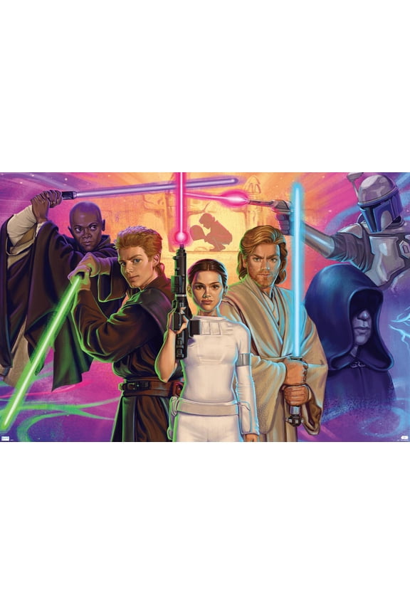 Star Wars: Attack of the Clones By Monica M. Magaña Wall Poster, 14.725" x 22.375"