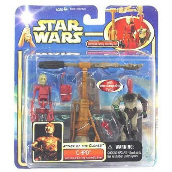 Star Wars Attack of the Clones C-3Po with Droid Factor Assembly Line