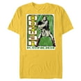 thumbnail image 1 of Star Wars Attack of the Clones Obi-Wan Kenobi - Short Sleeve Blended T-Shirt for Adults - Customized-Yellow, 1 of 5