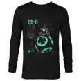 thumbnail image 1 of Star Wars BB-8 Astro Droid Blueprint - Long Sleeve T-Shirt for Men - Customized-Black, 1 of 5