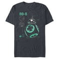 thumbnail image 1 of Star Wars BB-8 Astro Droid Blueprint - Short Sleeve Blended T-Shirt for Adults - Customized-Navy Heather, 1 of 5