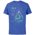 thumbnail image 1 of Star Wars BB-8 Astro Droid Blueprint - Short Sleeve Cotton T-Shirt for Adults - Customized-Royal Heather, 1 of 5