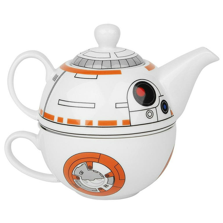 Star BB-8 Ceramic Teapot and Cup Set 12 Ounce Pot, 6 Ounce Mug Walmart.com