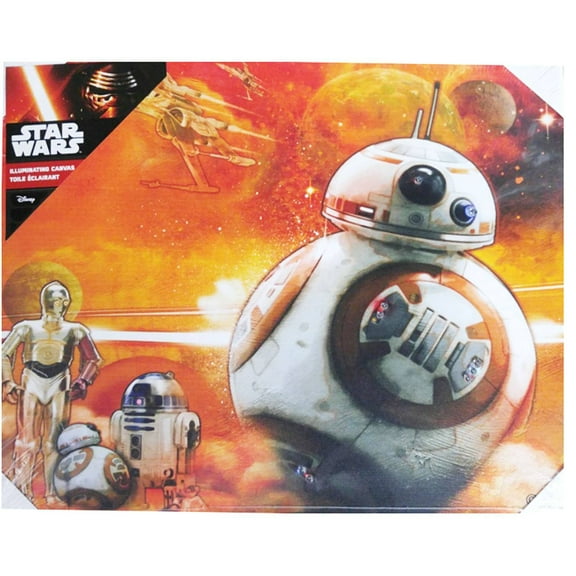 Star Wars BB-8 Illuminating Canvas Wall Art