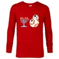 thumbnail image 1 of Star Wars BB-8 Lighting the Hanukkah Menorah - Long Sleeve T-Shirt for Men - Customized-New Red, 1 of 5