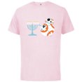 thumbnail image 1 of Star Wars BB-8 Lighting the Hanukkah Menorah - Short Sleeve Cotton T-Shirt for Adults - Customized-Soft Pink, 1 of 5