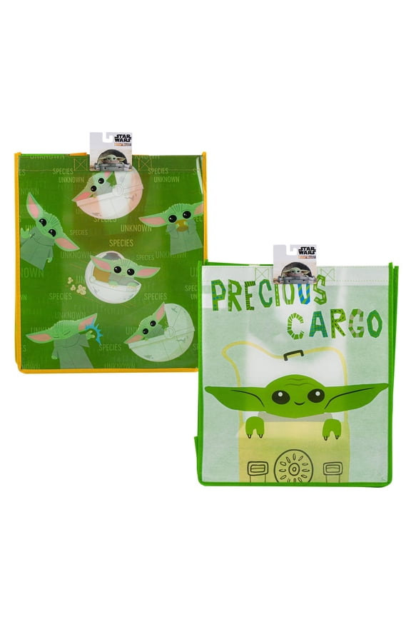 Baby Yoda 2 Pack Non Woven Tote Bag Kids Travel Bag Ages 3 and Up