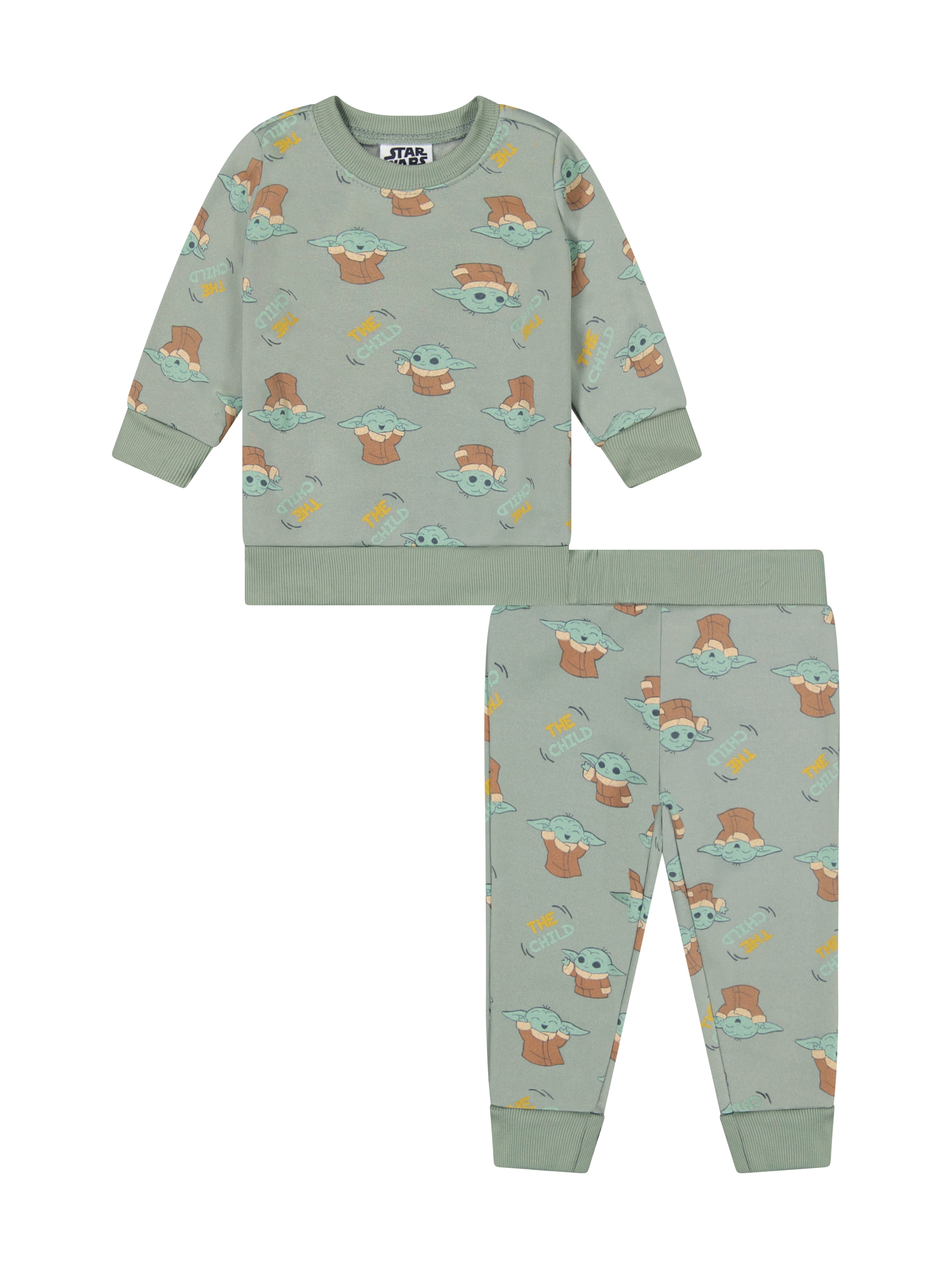 Star Wars Baby Yoda Baby Boy Jogger Set, Sizes 0-9M