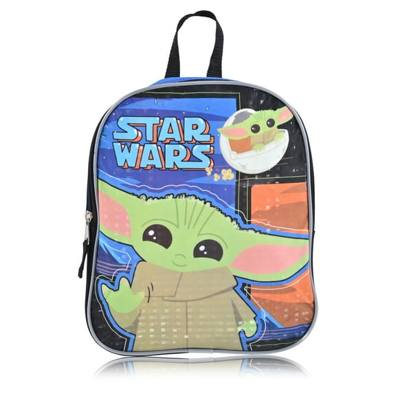 Star Wars Baby Yoda Boy's Mini Backpack- Blue