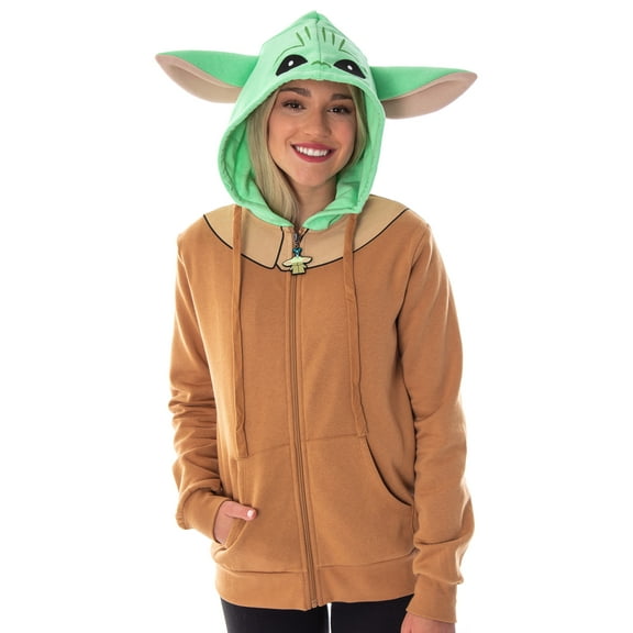 Star Wars Baby Yoda Juniors The Mandalorian The Child Character Costume Zip Hoodie