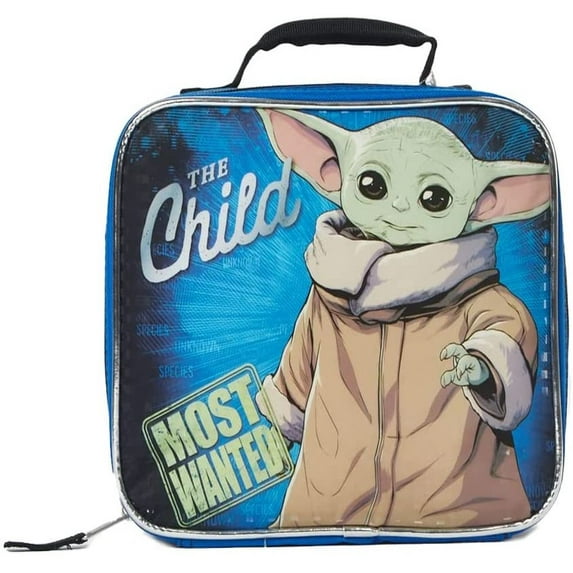 Star Wars Baby Yoda Lunchbag Mandalorian Insulated Lunch Box Blue