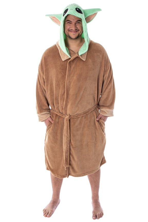 Star Wars Baby Yoda Robe Big And Tall The Mandalorian Baby Yoda Bathrobe Plus Size Costume Robe