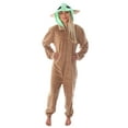 thumbnail image 1 of Star Wars Adult Unisex Baby Yoda The Child Costume One-Piece Union Suit Pajama Onesie For Men And Women, 1 of 5