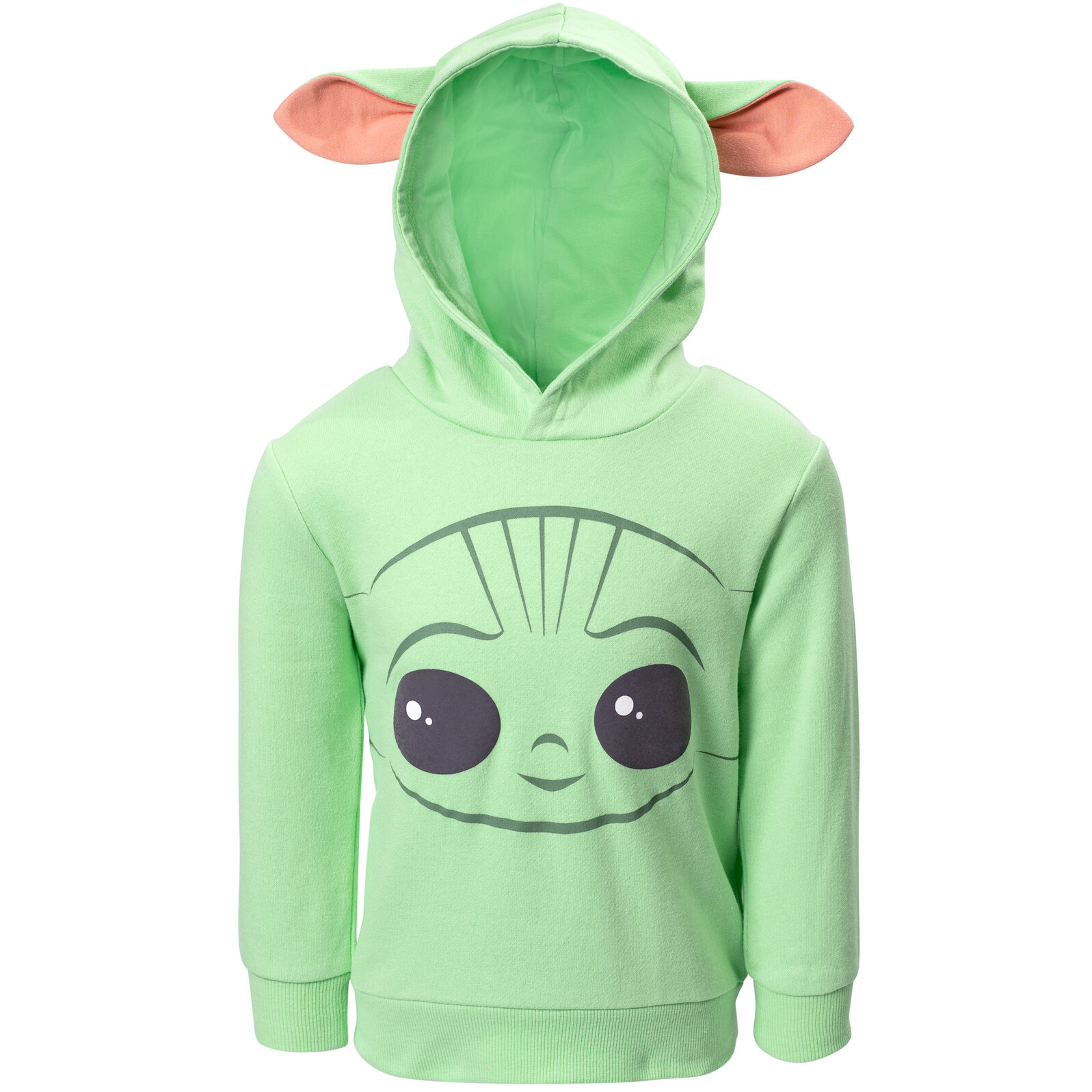 Star Wars Baby Yoda The Mandalorian Boy's Pullover Fleece Hoodie Fancy-Dress Costume for Toddler, 4T - image 1 of 5