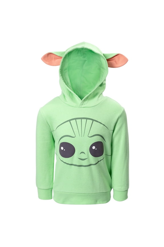Baby Yoda The Mandalorian Boy's Pullover Fleece Hoodie Fancy-Dress Costume for Toddler, 4T