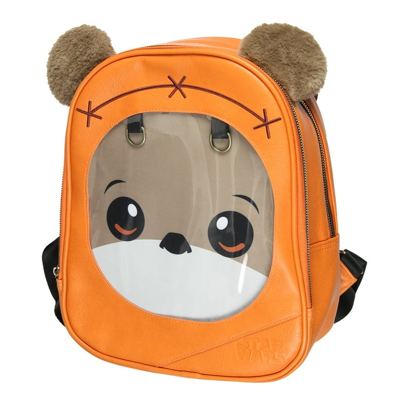 Star Wars Backpack Ewok 3D Ears Faux Leather Mini Backpack Pin Display Miniature Backpack Walmart