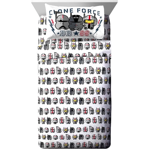 Star Wars Bad Batch Hardhats 4 Piece Full Sheet Set, 100% Microfiber