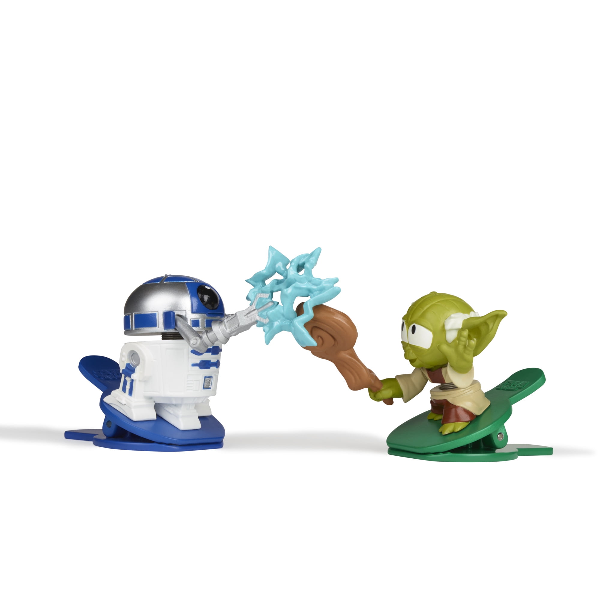 Star Wars Battle Bobblers Darth Vader Vs Luke Skywalker Clippable Battling Action Figure Confezione da 2, Giocattoli per Bambini dai 4 Anni in su, E8030