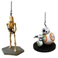 thumbnail image 1 of Star Wars Battle Droid & BB-8 Fan Lamp Pull Chain Figure Figurine Pvc Clone Wars New, 1 of 1